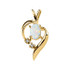 This 14k yellow gold pendant features an 06.00x04.00mm oval shaped genuine opal gemstone and is polished to a brilliant shine. Pendant only.