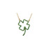 Give her the luck of the Irish with this lovely green tsavorite garnet clover necklace. 56 round faceted genuine tsavorite gemstones are prong set into a 14K clover design with a 16 inch gold chain. She will proudly wear this beautiful tsavorite necklace with 1.04 ctw to celebrate her Irish heritage. This gemstone clover necklace is also great as a birthstone gift for anyone who celebrates their special day in May.