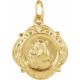 This prayerful St. Anthony medal is a wardrobe essential for any Christian. This St. Anthony medal is made of 14K yellow gold and measures 12.14x12.09mm All it needs is a matching yellow gold chain and it will be ready grace your wardrobe. This St. Anthony medal in 14K yellow gold is destined to become a cherished heirloom for future generations to enjoy.