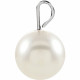 Our highest-quality Akoya cultured freeform pearl in 14k white gold. Polished to a brilliant shine.