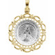 Product Specifications

Quality: 14K White/Yellow Gold

Size: 25.00 x 21.00 mm

Weight: 2.50 Grams

Finished State: Polished