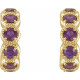 The perfect gift for her June birthday, these alexandrite earrings offer eye-catching style