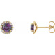 The perfect gift for her June birthday, these alexandrite earrings offer eye-catching style