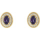 The perfect gift for her June birthday, these alexandrite earrings offer eye-catching style