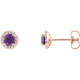 Keep life colorful with the happy hue and standout style of these amethyst gemstone earrings.