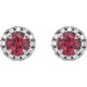 The birthstone of July, rubies symbolize royalty, power and passion, and are said to bring vitality, courage, romance and friendship to those who wear them. These brilliant ruby earrings are the perfect piece for your special someone.