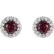 The birthstone of July, rubies symbolize royalty, power and passion, and are said to bring vitality, courage, romance and friendship to those who wear them. These brilliant ruby earrings are the perfect piece for your special someone.