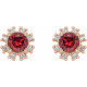 The birthstone of July, rubies symbolize royalty, power and passion, and are said to bring vitality, courage, romance and friendship to those who wear them. These brilliant ruby earrings are the perfect piece for your special someone.