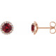 The birthstone of July, rubies symbolize royalty, power and passion, and are said to bring vitality, courage, romance and friendship to those who wear them. These brilliant ruby earrings are the perfect piece for your special someone.