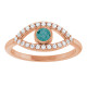 A colorful way to show your love, this alexandrite ring in 14k rose gold is the start of something beautiful.