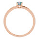 A colorful way to show your love, this alexandrite ring in 14k rose gold is the start of something beautiful.