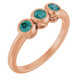 A colorful way to show your love, this alexandrite ring in 14k rose gold is the start of something beautiful.