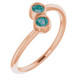 A colorful way to show your love, this alexandrite ring in 14k rose gold is the start of something beautiful.