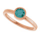 A colorful way to show your love, this alexandrite ring in 14k rose gold is the start of something beautiful.