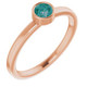 A colorful way to show your love, this alexandrite ring in 14k rose gold is the start of something beautiful.