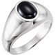 Wear bold color in a sophisticated way with this black onyx ring, an anytime choice you'll turn to often.