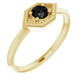 Wear bold color in a sophisticated way with this black onyx ring, an anytime choice you'll turn to often.