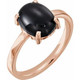 Wear bold color in a sophisticated way with this black onyx ring, an anytime choice you'll turn to often.