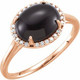 Wear bold color in a sophisticated way with this black onyx ring, an anytime choice you'll turn to often.