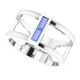 Express your love with this beautiful tanzanite negative space ring.