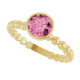 Fabulous and feminine, this pink tourmaline ring will make you feel more beautiful than ever after just moments of having it on.