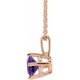 Make a glamorous statement with this stunning amethyst pendant.