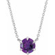 Make a glamorous statement with this stunning amethyst pendant.