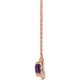 Make a glamorous statement with this stunning amethyst pendant.