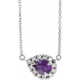 Make a glamorous statement with this stunning amethyst pendant.