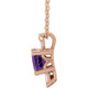 Make a glamorous statement with this stunning amethyst pendant.