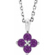 Make a glamorous statement with this stunning amethyst pendant.