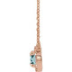 Charm your March-born girl with this beautiful gemstone pendant.