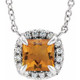 Celebrate their November birthday with this smart and stylish citrine pendant.