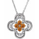 Celebrate their November birthday with this smart and stylish citrine pendant.