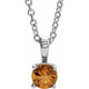 Celebrate their November birthday with this smart and stylish citrine pendant.