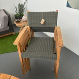 Olive Green Outdoor Stacking Chairs