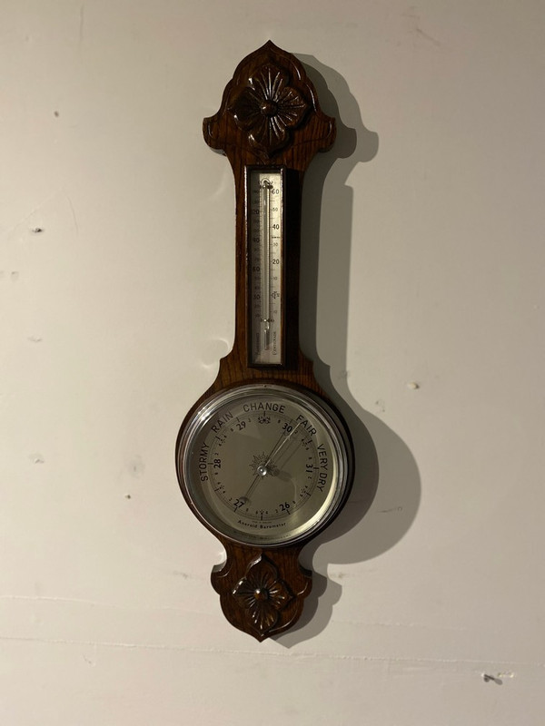 English Oak restored barometer