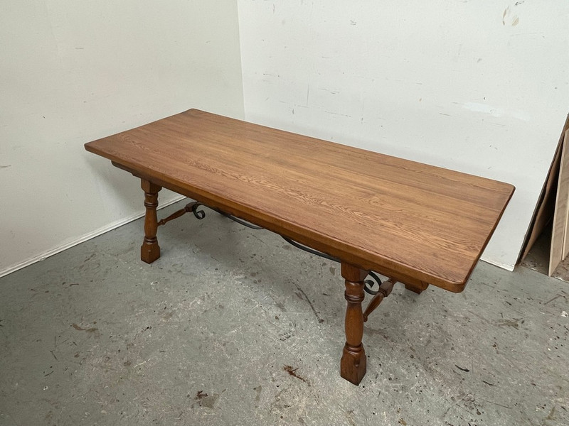 A Spanish style oak table 