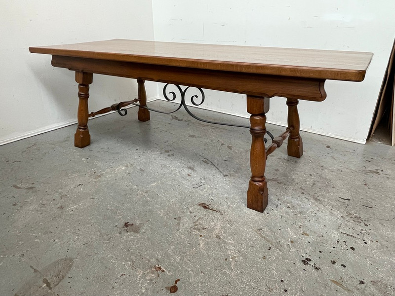 A Spanish style oak table 