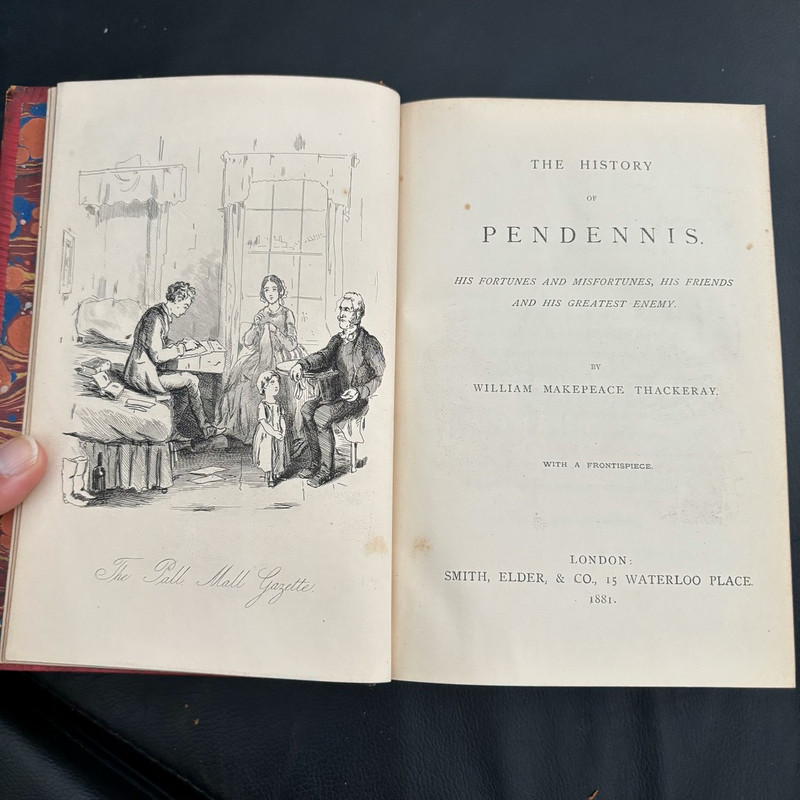 Stunning set of antique books: Thackeray's works 1881