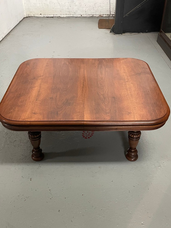 Large French Walnut Coffee Table