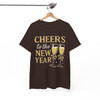 Cheers To The New Year Shirt, Champagne Glass NYE Party Outfit T-Shirt S-5XL