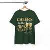 Cheers To The New Year Shirt, Champagne Glass NYE Party Outfit T-Shirt S-5XL