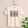 Cute Reindeer Christmas Shirt, Triple Deer Art Tee, Vintage Animal T-Shirt S-5XL