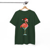Christmas Flamingo Shirt, Santa Flamingo Cocktail Tee T-Shirt S-5XL