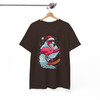 Christmas Flamingo Surf Shirt, Santa Flamingo Sunglasses Tee T-Shirt S-5XL