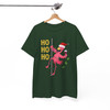 Ho Ho Ho Flamingo Christmas Shirt, Santa Flamingo Wine Tee T-Shirt S-5XL