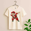 Dabbing Santa Christmas Shirt, Funny Santa Lights Xmas Graphic T-Shirt S-5XL