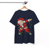Dabbing Santa Christmas Shirt, Funny Santa Lights Xmas Graphic T-Shirt S-5XL