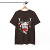 Christmas Reindeer Shirt, Cute Deer With Glasses Ornament T-Shirt S-5XL